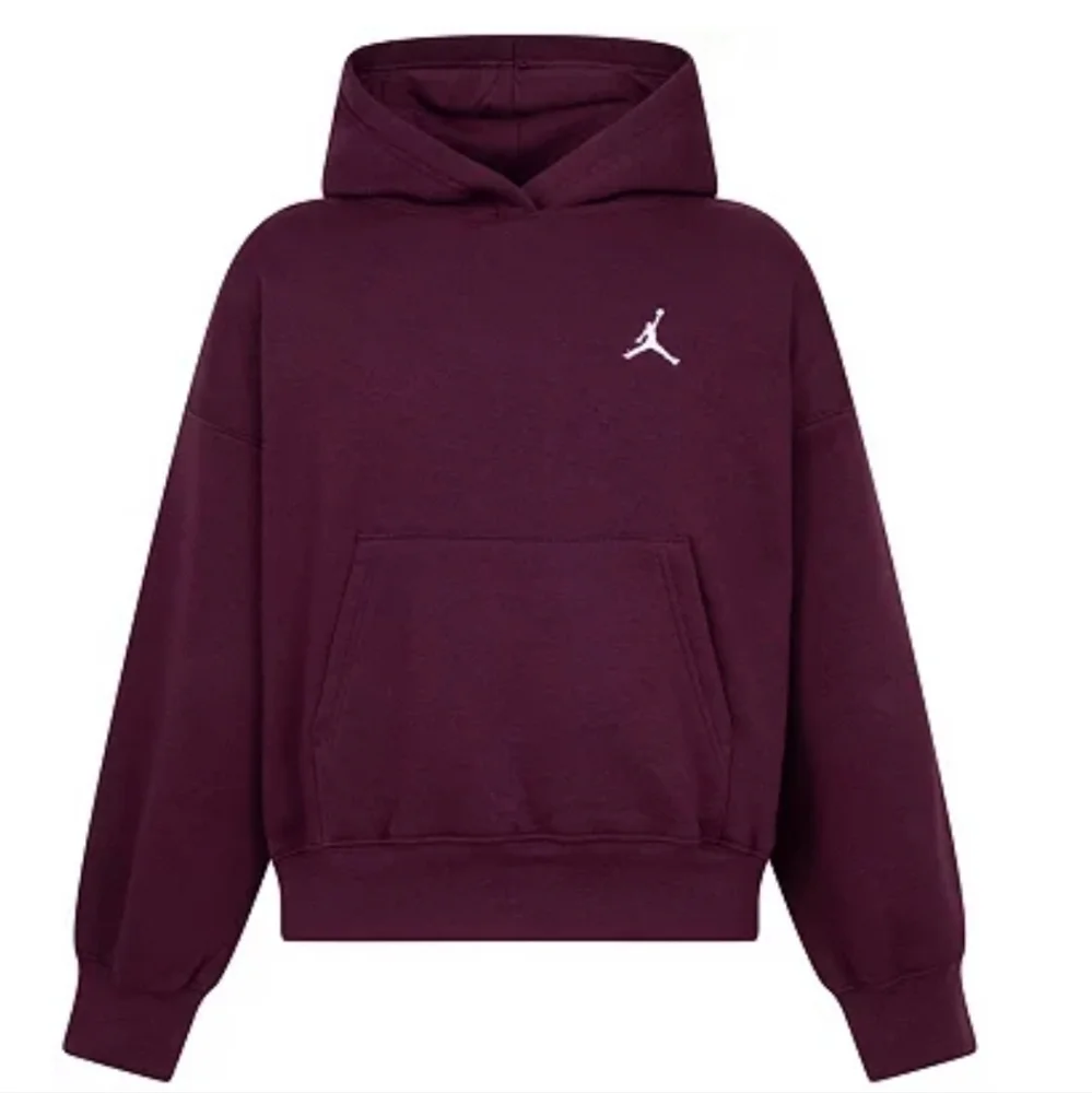 Jordan Girls’ Brooklyn Essentials Pullover Hoodie: BORDEAUX: NEW WITH TAGS: SZ S